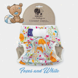 Überhose PUL 1-size (Klett) - Foxes and White 1-PUL-Z-033